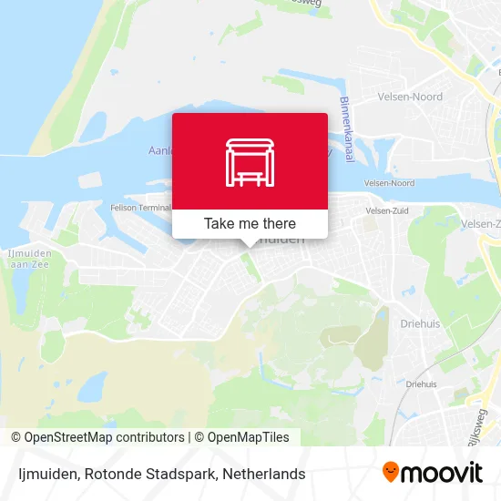 Ijmuiden, Rotonde Stadspark map