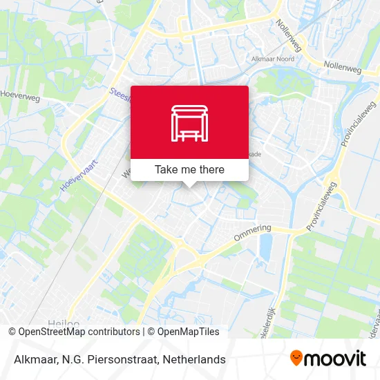 Alkmaar, N.G. Piersonstraat map