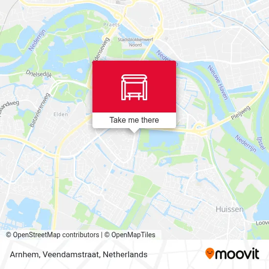 Arnhem, Veendamstraat map