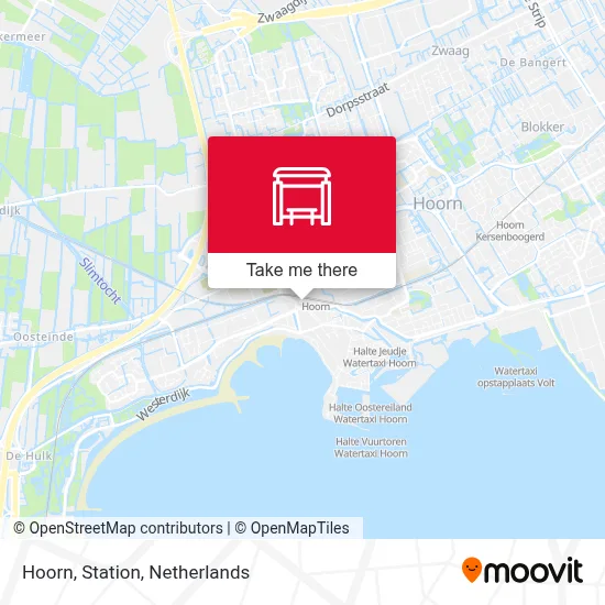 Hoorn, Station Karte