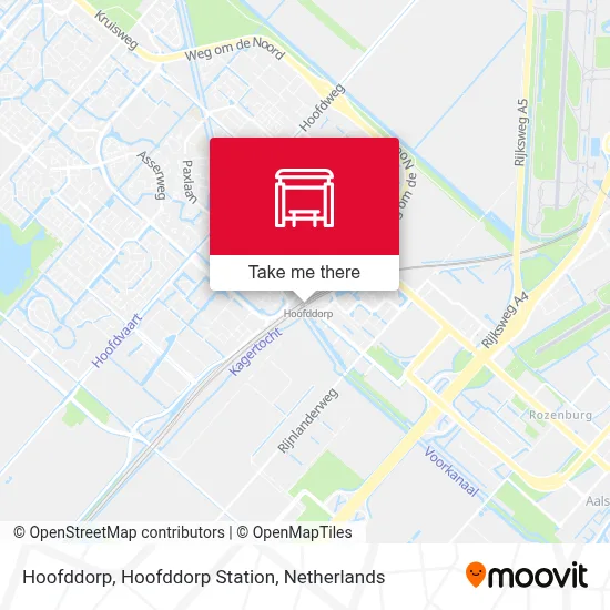 Hoofddorp, Hoofddorp Station Karte