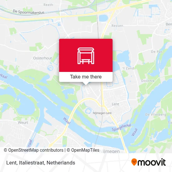 Lent, Italiestraat map