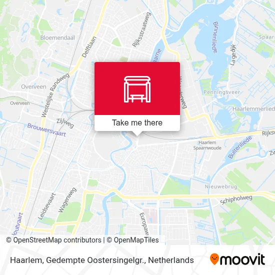 Haarlem, Gedempte Oostersingelgr. Karte