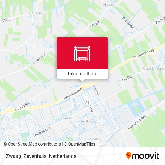 Zwaag, Zevenhuis map