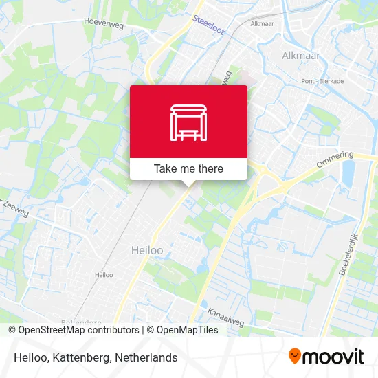 Heiloo, Kattenberg Karte