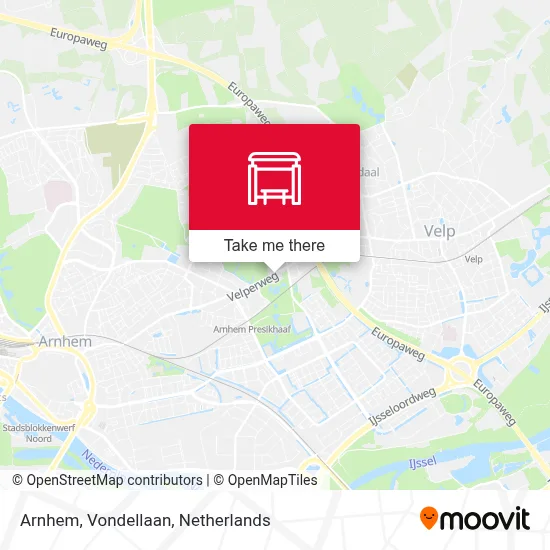 Arnhem, Vondellaan Karte