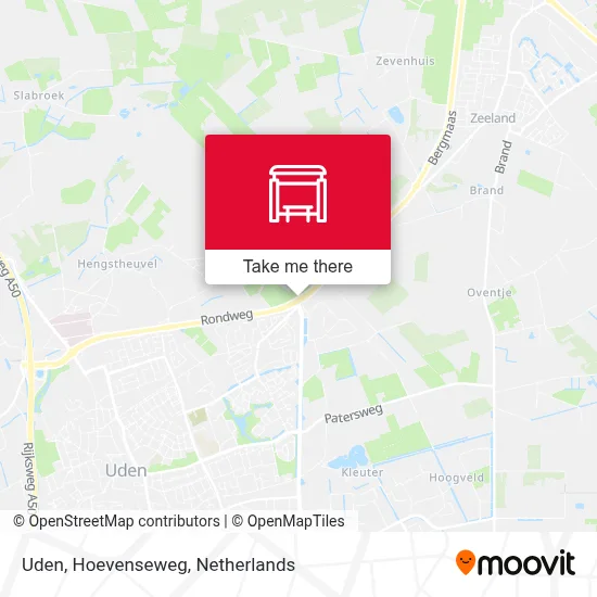 Uden, Hoevenseweg Karte