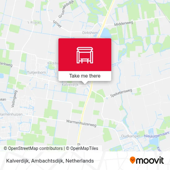 Kalverdijk, Ambachtsdijk map