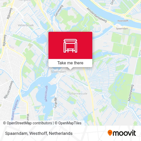 Spaarndam, Westhoff Karte