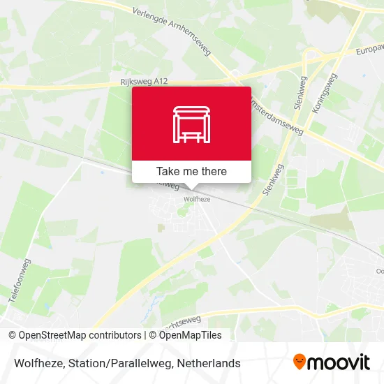 Wolfheze, Station/Parallelweg Karte