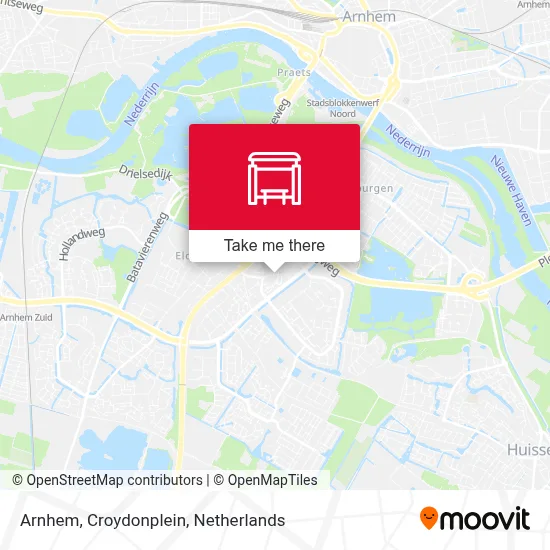 Arnhem, Croydonplein map