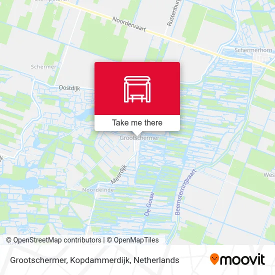 Grootschermer, Kopdammerdijk map