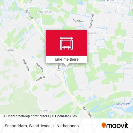 Schoorldam, Westfriesedijk map