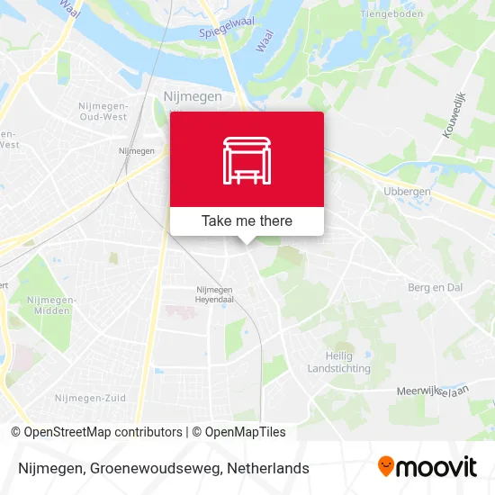 Nijmegen, Groenewoudseweg map