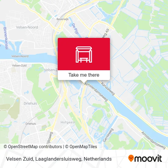 Velsen Zuid, Laaglandersluisweg map