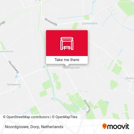 Noordgouwe, Dorp map