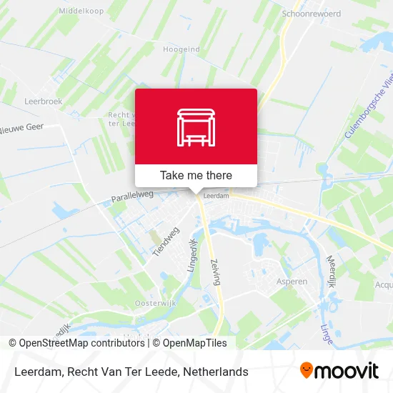 Leerdam, Recht Van Ter Leede Karte