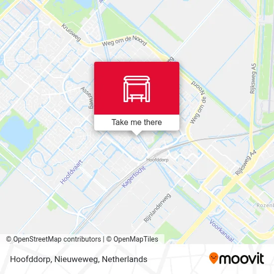 Hoofddorp, Nieuweweg map