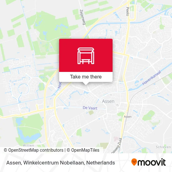 Assen, Winkelcentrum Nobellaan map