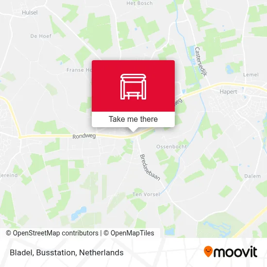 Bladel, Busstation map