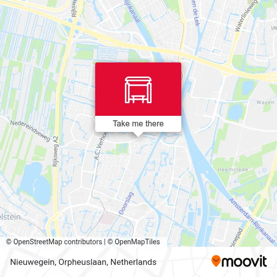 Nieuwegein, Orpheuslaan Karte