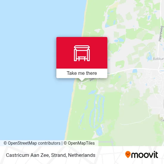 Castricum Aan Zee, Strand map