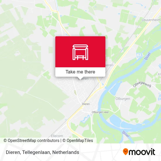 Dieren, Tellegenlaan map