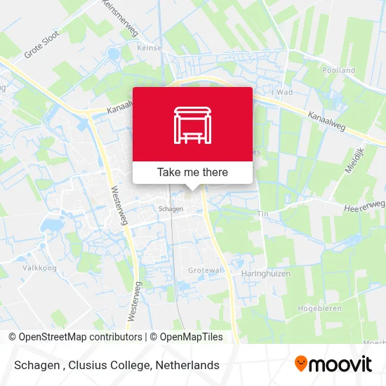 Schagen , Clusius College map