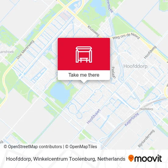 Hoofddorp, Winkelcentrum Toolenburg map