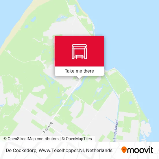 De Cocksdorp, Www.Texelhopper.Nl map
