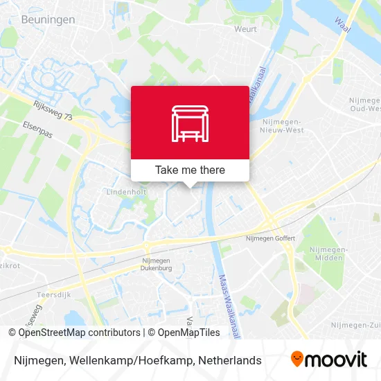 Nijmegen, Wellenkamp/Hoefkamp map