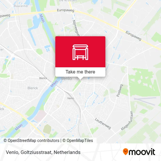 Venlo, Goltziusstraat map