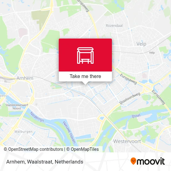 Arnhem, Waalstraat map