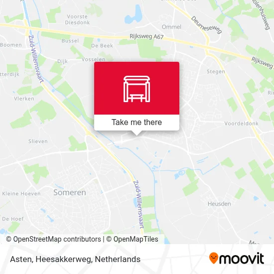 Asten, Heesakkerweg map