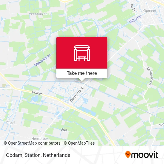 Obdam, Station Karte