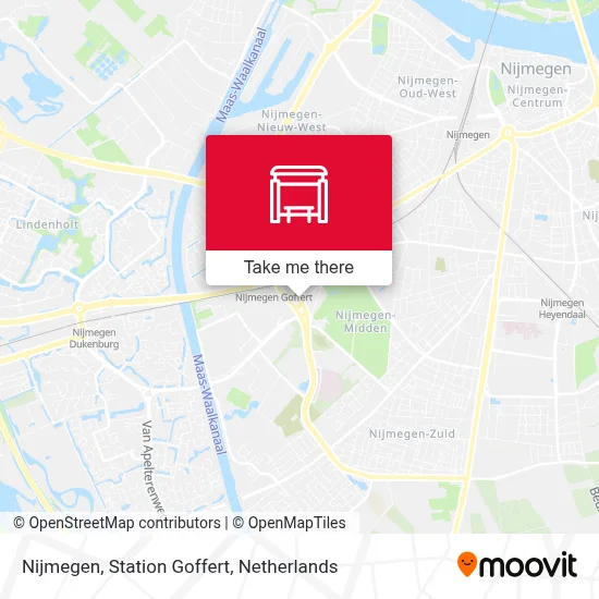 Nijmegen, Station Goffert map