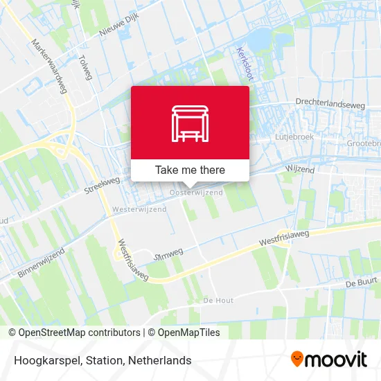 Hoogkarspel, Station map