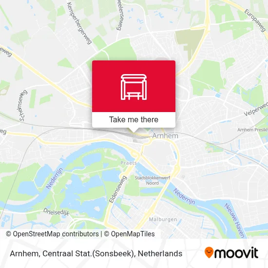 Arnhem, Centraal Stat.(Sonsbeek) Karte