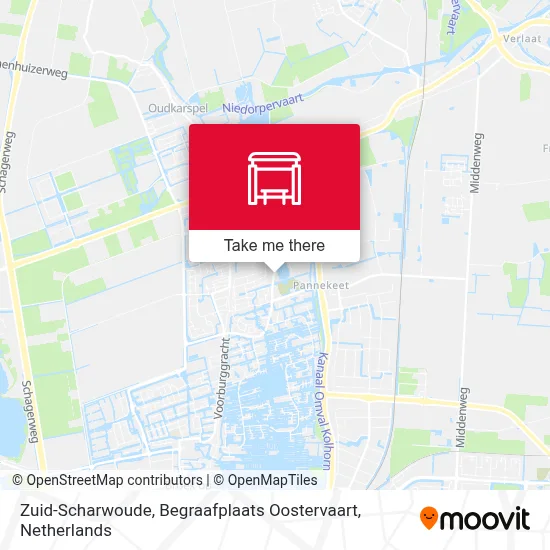 Zuid-Scharwoude, Begraafplaats Oostervaart map