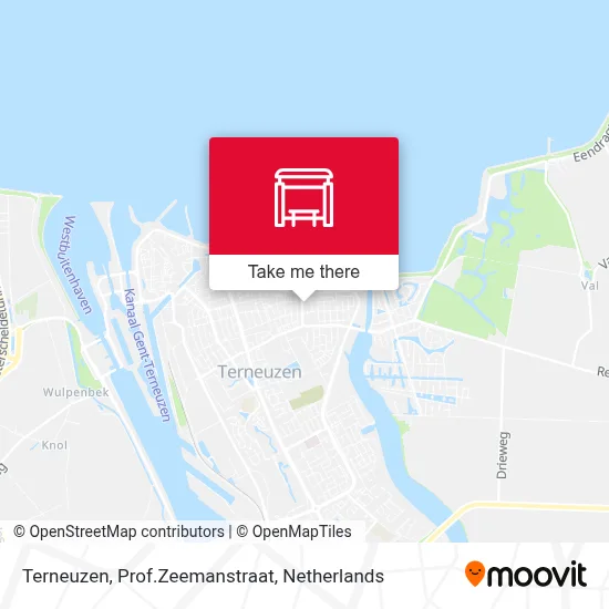 Terneuzen, Prof.Zeemanstraat Karte