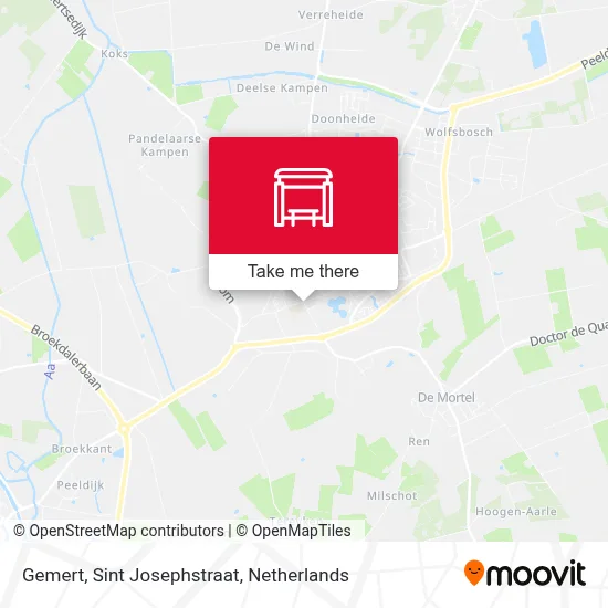 Gemert, Sint Josephstraat Karte