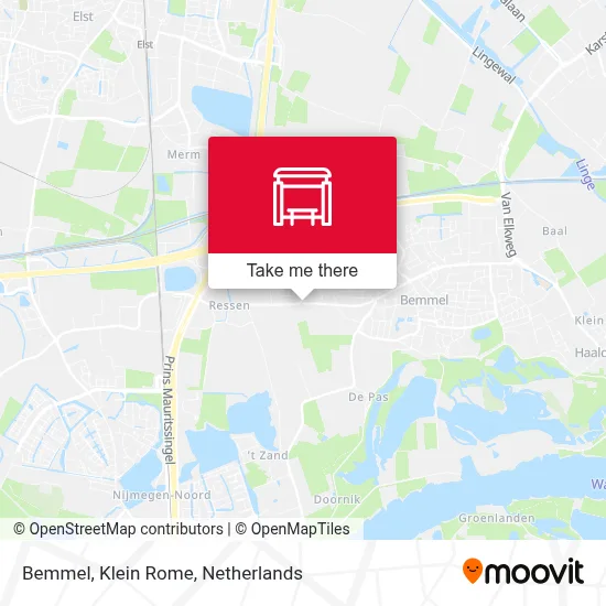 Bemmel, Klein Rome map