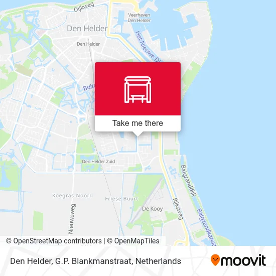 Den Helder, G.P. Blankmanstraat map