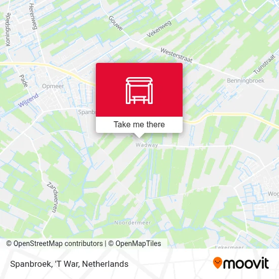 Spanbroek, 'T War map