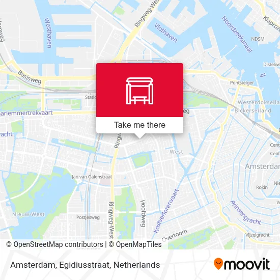 Amsterdam, Egidiusstraat map