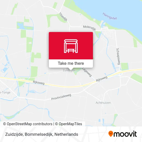 Zuidzijde, Bommelsedijk Karte