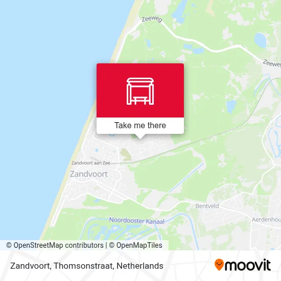 Zandvoort, Thomsonstraat map
