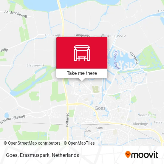 Goes, Erasmuspark map