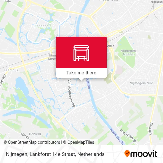 Nijmegen, Lankforst 14e Straat map