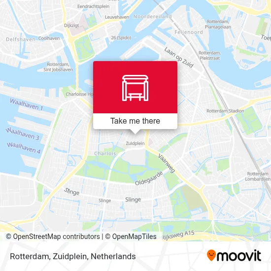 Rotterdam, Zuidplein map